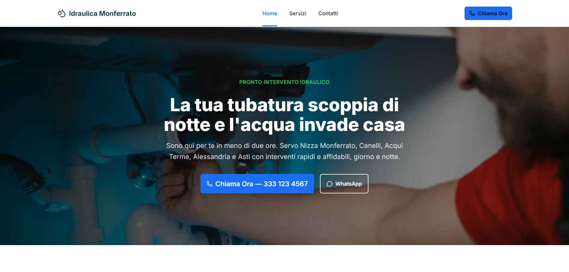 Idraulica Monferrato hero